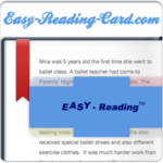 The Easy Reading Card – Easier Reading with System!