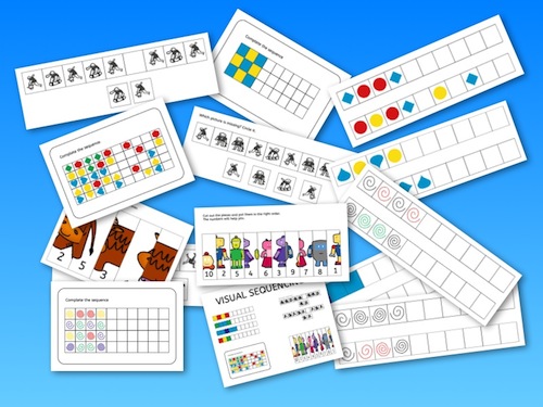 Visual sequencing, perception, dyslexia, worksheets, parents, children