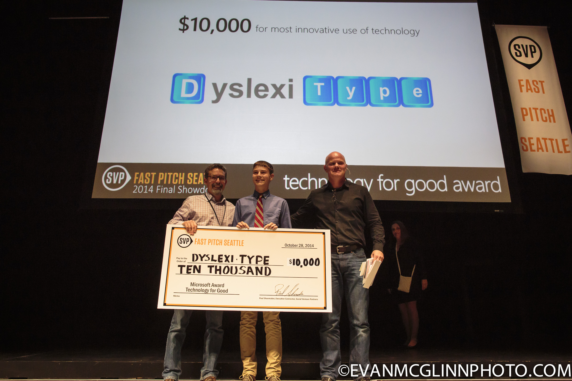 Winner SVP Fast Pitch social innovation contest in Seattle