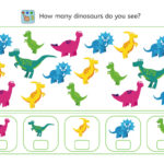 Dinosaur, perception training, children, freebie, no prep printable, parents, school, teacher, dyslexia, dyscalculia, AFS-method