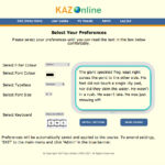 KAZ – SEN/Dyslexia Typing Software