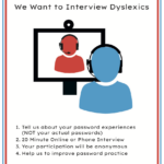 Password Research/Interview Dyslexics Password Research/Interview Dyslexics