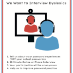 Password Research/Interview Dyslexics