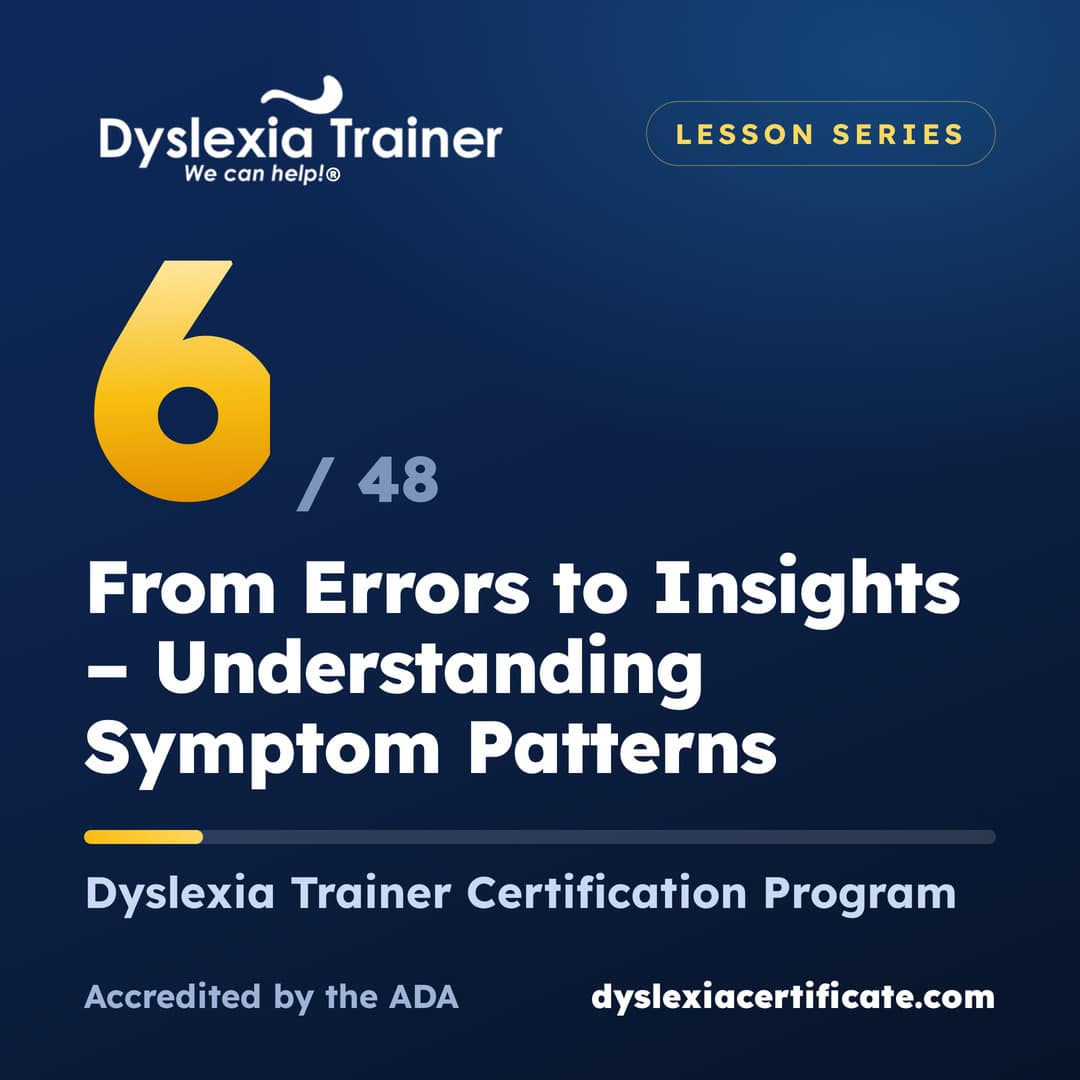 Lesson 6 of 48: From Errors to Insights: Understanding Symptom Patterns through Error Analysis